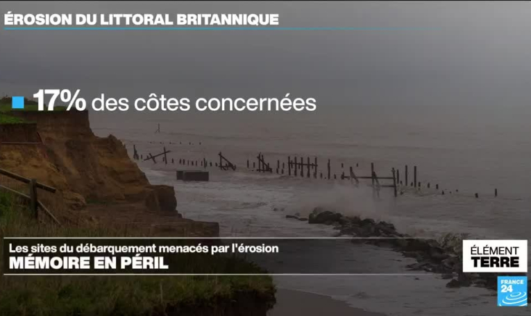 Les sites du débarquement menacés par l'érosion qui s'accélère