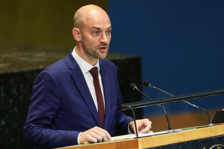 Jean-Noël Barrot, ministre français de l'Europe et des Affaires étrangères, s'adresse au "Sommet du futur" au siège des Nations Unies à New York