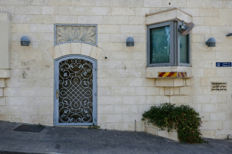 L'entrée du consulat britannique de Jerusalem-Est, le 8 octobre 2026 ( AFP / John Wessels )
