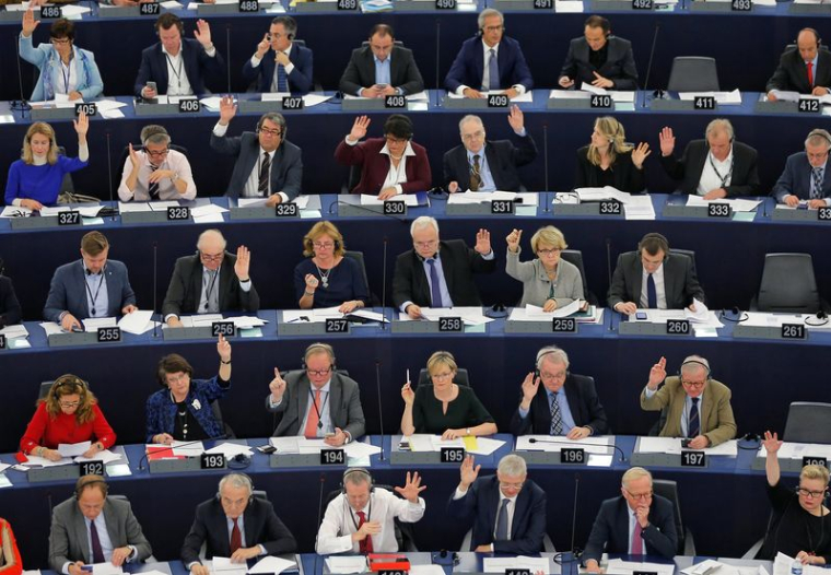 Une session de vote au Parlement européen à Strasbourg