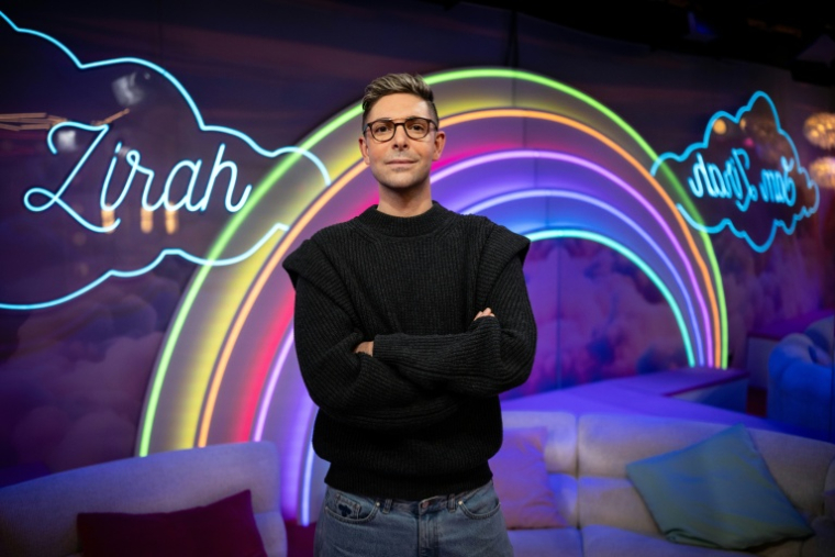 Le youtubeur français Samuel Zirah alias Sam Zirah, le 19 mai 2026 ( AFP / JULIEN DE ROSA )