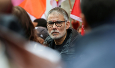 Le premier secrétaire du Parti socialiste Olivier Faure, lors de la manifestation à Orléans contre le Rassemblement national, le 24 octobre 2026 ( AFP / ROMAIN PERROCHEAU )