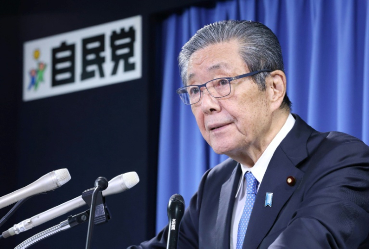 Le secrétaire général du Parti libéral-démocrate (PLD) Hiroshi Moriyamalors d'une conférence de presse à Tokyo au Japon le 2 septembre 2025. ( JIJI Press / STR )