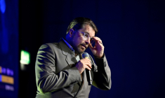 Le leader d'extrême droite suédois Jimmie Åkesson, à Stockholm, le 13 septembre 2026   ( TT News Agency / Pontus LUNDAHL )