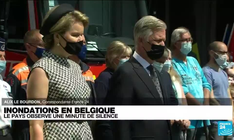 Inondations en Belgique : le pays observe une minute de silence