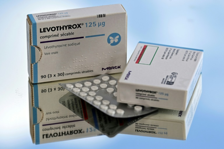 Des boîtes de Levothyrox, à Toulouse le 30 mars 2023 ( AFP / Valentine CHAPUIS )
