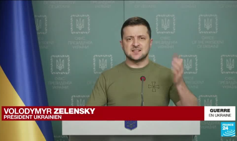REPLAY - Volodymyr Zelensky affirme que les Russes vont bombarder Odessa