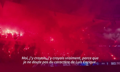 Ligue des champions: joueurs et fans du PSG fêtent le titre au Parc des Princes