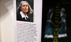 Un ouvrage de l'écrivaine canadienne Anne Carson, lauréate du prix Nobel de littérature 2026, est exposé à la 78e Foire du livre de Francfort, dans l'ouest de l'Allemagne, le 8 octobre 2026 ( AFP / Kirill KUDRYAVTSEV )