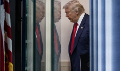 Donald Trump à Washington, aux États-Unis, le 11 août 2025. ( AFP / ANDREW CABALLERO-REYNOLDS )