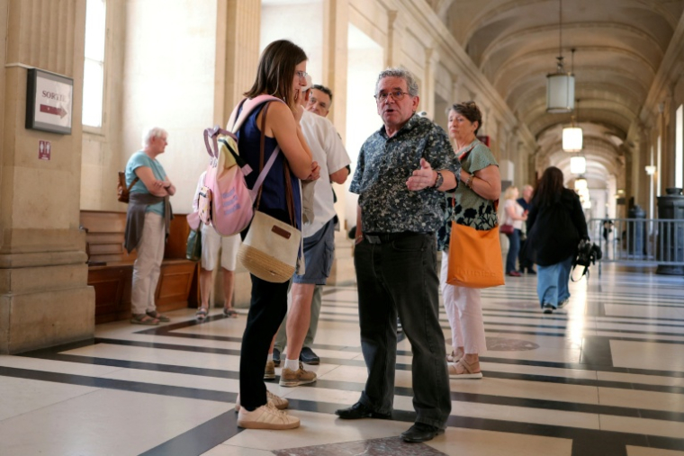 Thierry Thiennot, le fils de Gabriel Thiennot, à la Cour de révision, à Paris, le 2 juillet 2026 ( AFP / Thomas SAMSON )