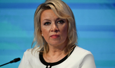 Maria Zakharova à Saint-Petersbourg, en Russie, le 3 juin 2026. ( AFP / OLGA MALTSEVA )