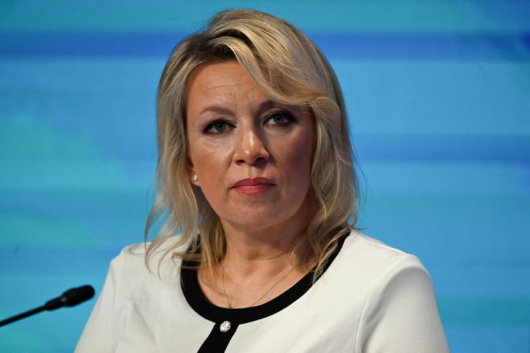 Maria Zakharova à Saint-Petersbourg, en Russie, le 3 juin 2026. ( AFP / OLGA MALTSEVA )
