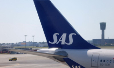 Un avion de SAS sur le tarmac de l'aéroport de Copenhague