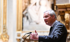 Le ministre de l'Economie Bruno Le Maire le 17 novembre à Paris. ( AFP / BERTRAND GUAY )