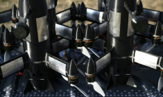 Un intercepteur de drones P1-Sun avant des vols d'essai, dans un lieu non divulgué en Ukraine, le 19 mars 2026   ( AFP / Genya SAVILOV )