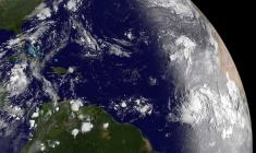 Vue satellite de l'océan Atlantique. (illustration) ( GETTY IMAGES NORTH AMERICA / HANDOUT )