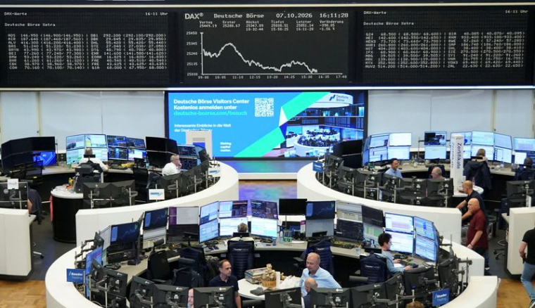 Graphique de l'indice boursier allemand DAX (Deutscher Aktienindex) à la Bourse de Francfort