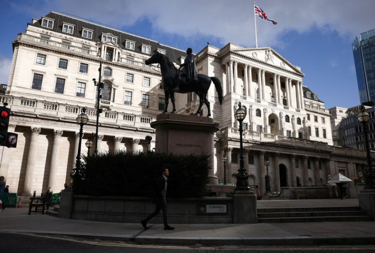 Photo du bâtiment de la Banque d'Angleterre à Londres