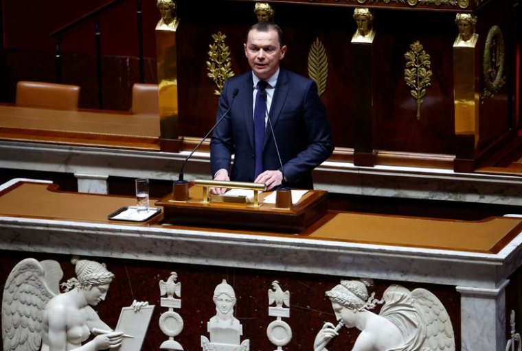 Le ministre du Travail Olivier Dussopt à l'Assemblée nationale