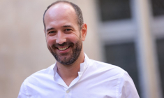 Hugo Micheron à Paris, le 6 novembre 2023. ( AFP / THOMAS SAMSON )