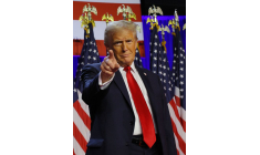 La soirée de l'élection présidentielle américaine de 2024, au centre de conventions du comté de Palm Beach, à West Palm Beach, en Floride