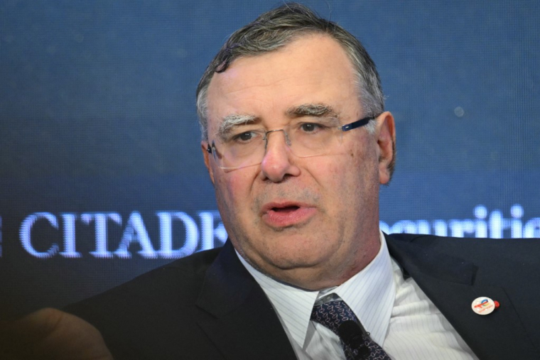 Patrick Pouyanné à Washington, aux États-Unis, le 13 avril 2026. ( AFP / MANDEL NGAN )