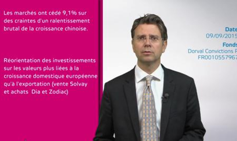 DORVAL Finance : Les derniers arbitrages - Dorval Convictions P FR0010557967 - septembre 2015