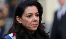 Sophia Chikirou, députée LFI lors des commémorations du 13 novembre 2025 à Paris ( POOL / Ludovic MARIN )