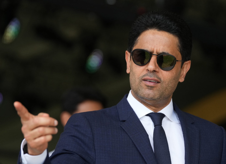 Nasser Al-Khelaïfi during the Kafd Globe Soccer Awards Europe Edition - Cala di Volpe ,Costa Smeralda , Sardinia . Italy - Tuesday 28 May , 2024. Sport - Soccer . (Photo by Spada/LaPresse) - Photo by Icon Sport