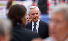 Bruno Le Maire, ministre français de l'Economie, lors d'un défilé militaire à Paris
