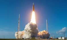 Décollage de la fusée de la mission Artemis II à Cap Canaveral le 1er avril 2026, aux Etats-Unis ( AFP / Jim Watson )