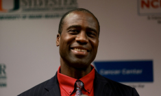 Le médecin et haut responsable de la santé en Floride, Joseph Ladapo, s'exprime lors d'une conférence de presse à Miami, le 17 mai 2022 ( GETTY IMAGES NORTH AMERICA / JOE RAEDLE )