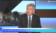 "On ne revivra pas la crise de 2007 mais plutôt une secousse boursière classique, et les plus malins en profiteront !", selon Alain Minc