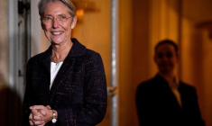 La Première ministre Elizabeth Borne à l'hôtel de Matignon, à Paris