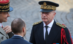 Le préfet de police de Paris Patrice Faure, à Paris le 14 juillet 2026 ( AFP / Ludovic MARIN )