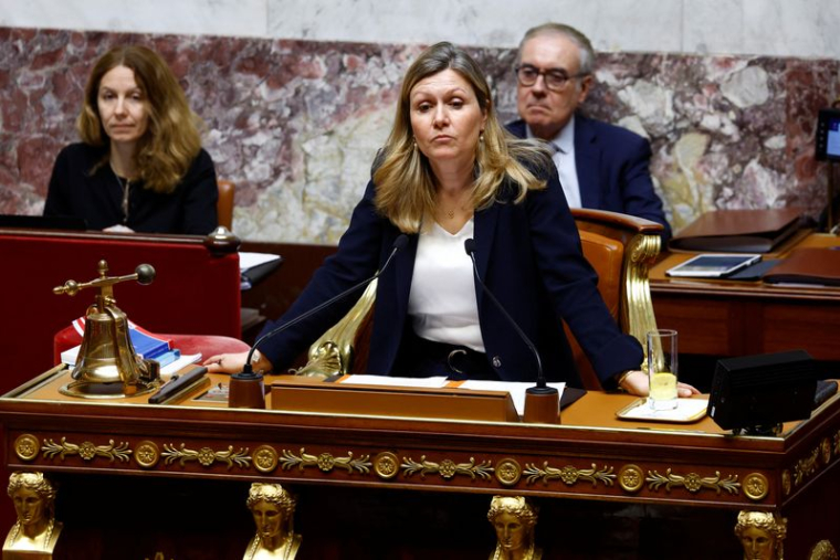 Yael Braun-Pivet, président de l'Assemblée nationale, à Paris, en France