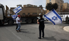 Manifestation en faveur de l'égalité dans le service militaire israélien, à Jérusalem
