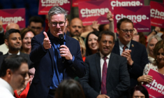 Ancien avocat, Keir Starmer est favori pour devenir Premier ministre (illustration) ( AFP / ANDY BUCHANAN )