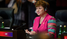 La directrice générale du Fonds monétaire international (FMI), Kristalina Georgieva lors du sommet du G20 à Nusa en en Indonésie