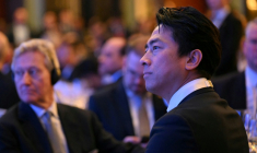 Le ministre japonais de la Défense Shinjiro Koizumi participe au Dialogue de Shangri-La, le principal forum annuel consacré aux questions de défense en Asie-Pacifique, le 29 mai 2026 à Singapour ( AFP / JAM STA ROSA )