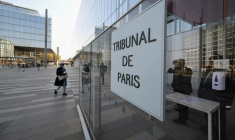 Vue de l'entrée du tribunal de Paris, le 22 mars 2022 ( AFP / Emmanuel DUNAND )