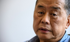 Le magnat des médias Jimmy Lai donne une interview à l'AFP, le 16 juin 2020 à Hong Kong ( AFP / Anthony WALLACE )