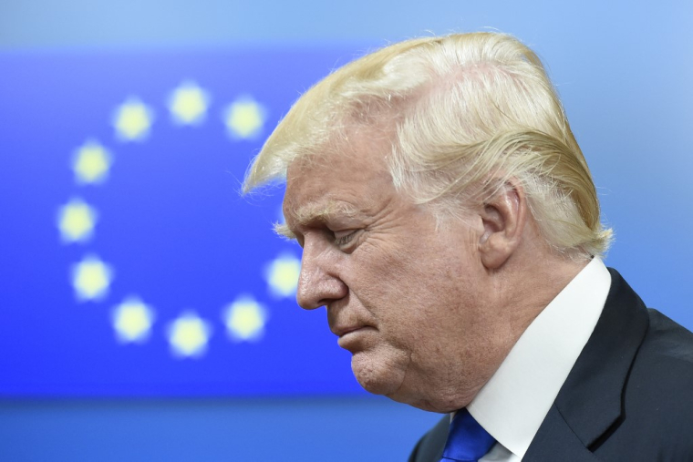 Donald Trump, à Bruxelles, en 2017 ( AFP / THIERRY CHARLIER )