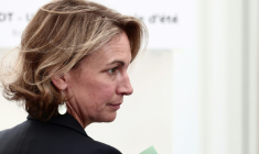 La secrétaire générale de la CFDT, Marylise Léon, à Boissy-la-Riviere (Essonne), le 26 août 2025. ( POOL / Thibaud MORITZ )