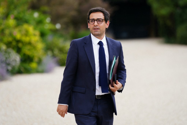 Stéphane Séjourné à Paris, le 23 août 2024. ( AFP / DIMITAR DILKOFF )