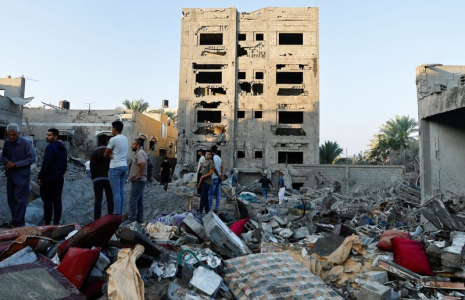 Photo de dégâts à Gaza