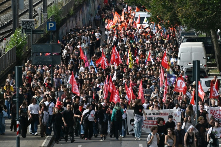 La manifestation fonction publique à Rennes, le 29 septembre 2026 ( AFP / Sebastien Salom-Gomis )