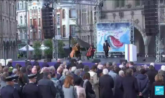 Cérémonie d'hommage au professeur Dominique Bernard un an après son assassinat