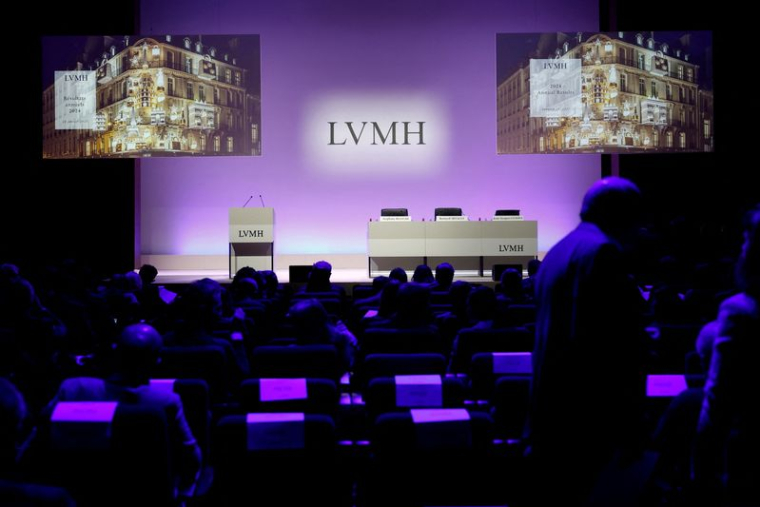 Le géant du luxe LVMH présente ses résultats annuels à Paris